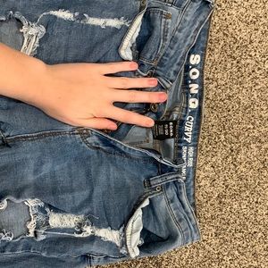 S.O.N.G. Curvy high rise skinny ankle jeans